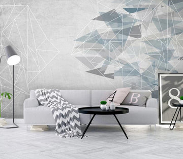 3D Light Triangle 550 Wall Murals