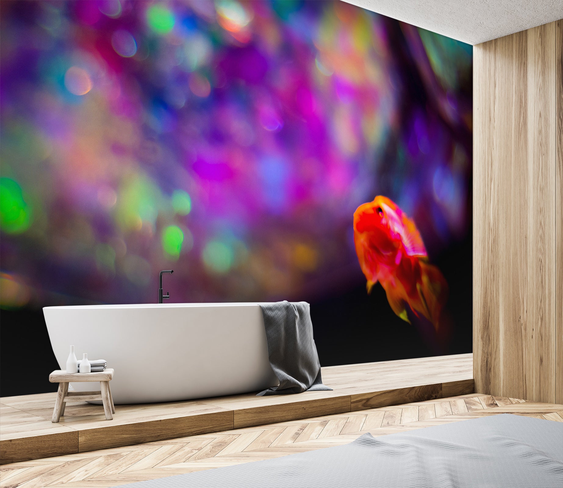 3D Colored Lights 101 Noirblanc777 Wall Mural Wall Murals
