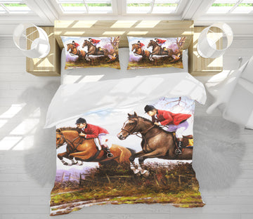 3D Horse Riding 12506 Kevin Walsh Bedding Bed Pillowcases Quilt