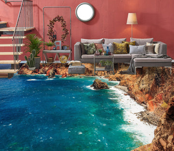 3D Blue Sea Story 1460 Floor Mural  Wallpaper Murals Self-Adhesive Removable Print Epoxy