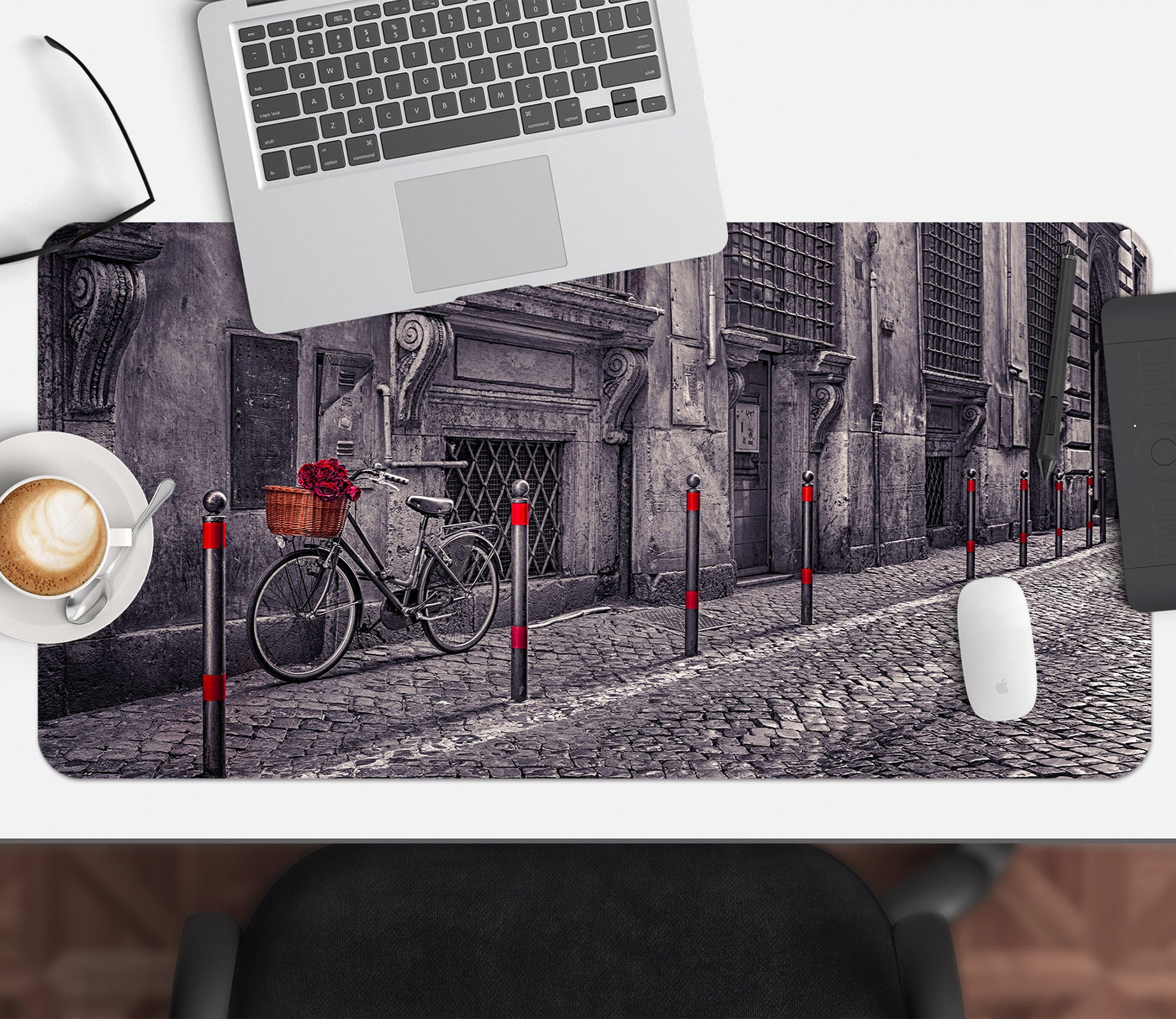 3D Bike House 7734 Assaf Frank Desk Mat