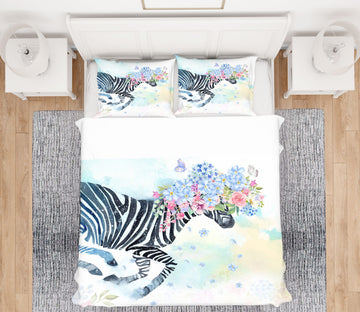 3D Zebra 67055 Bed Pillowcases Quilt
