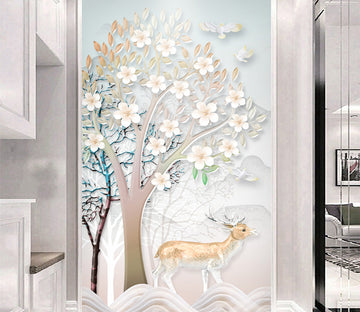 3D Flower Tree WG019 Wall Murals