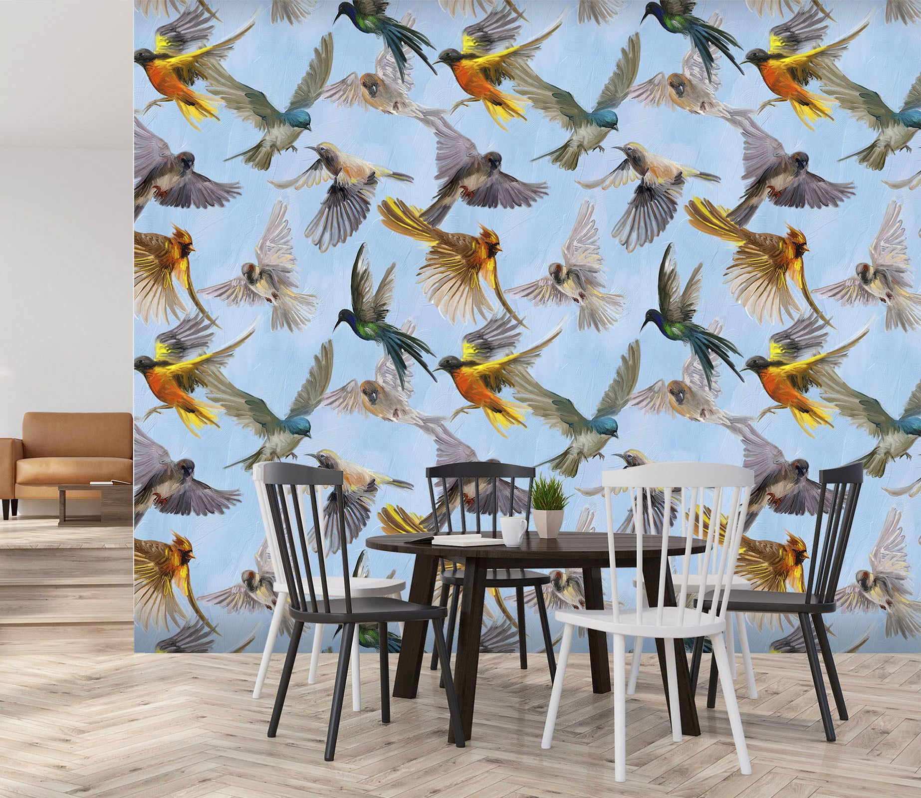 3D Graffiti Birds 452 Wall Murals