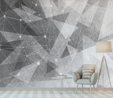 3D Gray Triangle Stack 2221 Wall Murals
