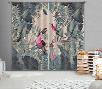 3D Bird Feeding 048 Andrea haase Curtain Curtains Drapes Wallpaper AJ Wallpaper 