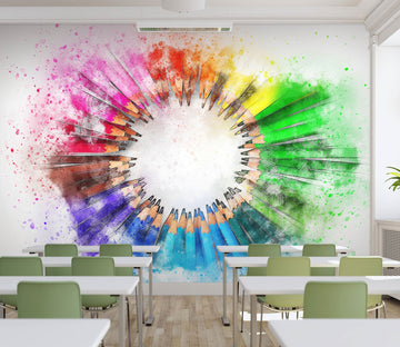3D colorful pens 34 Wall Murals Wallpaper AJ Wallpaper 2 