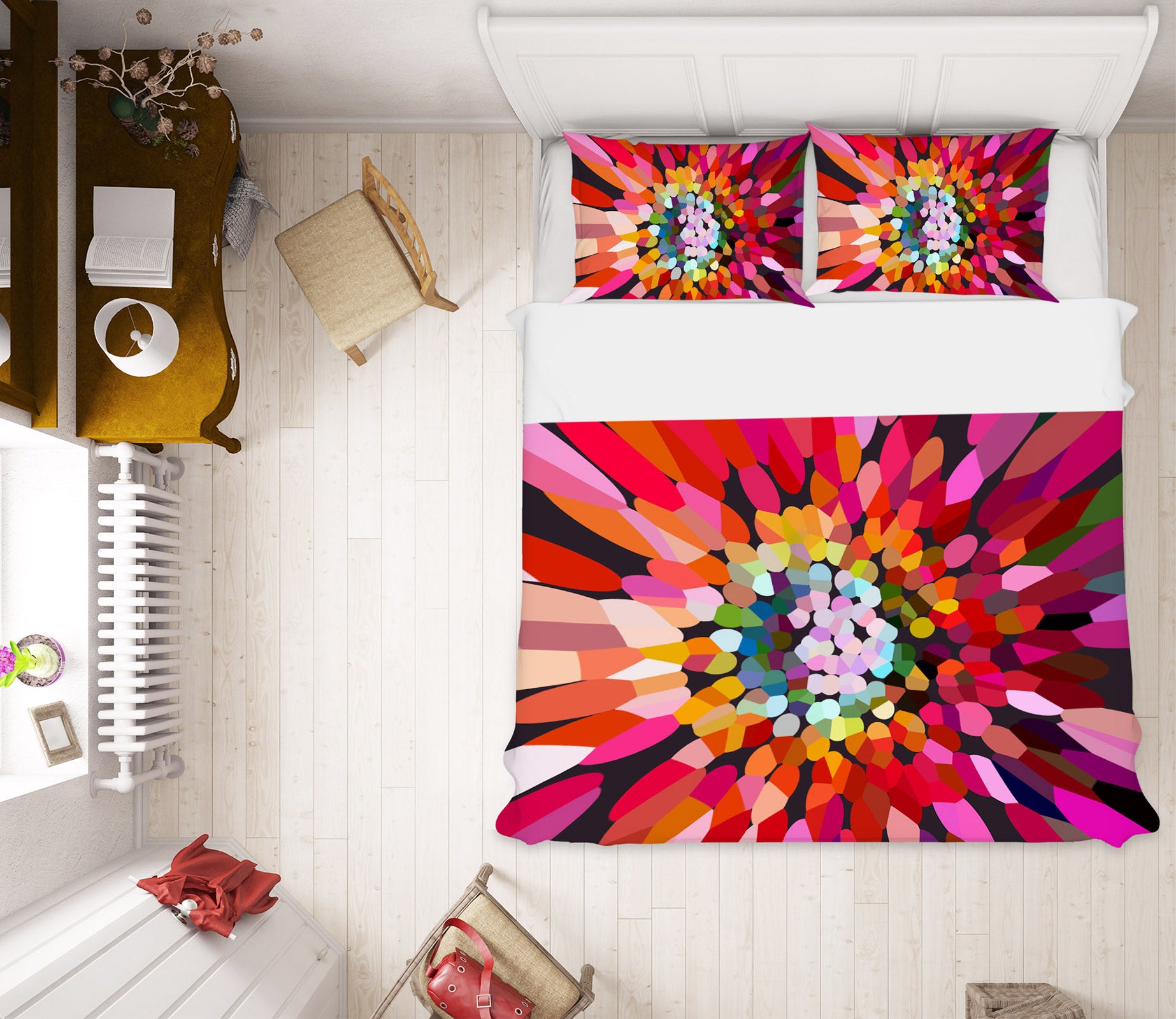 3D Pink Flower Horizontal 70176 Shandra Smith Bedding Bed Pillowcases Quilt