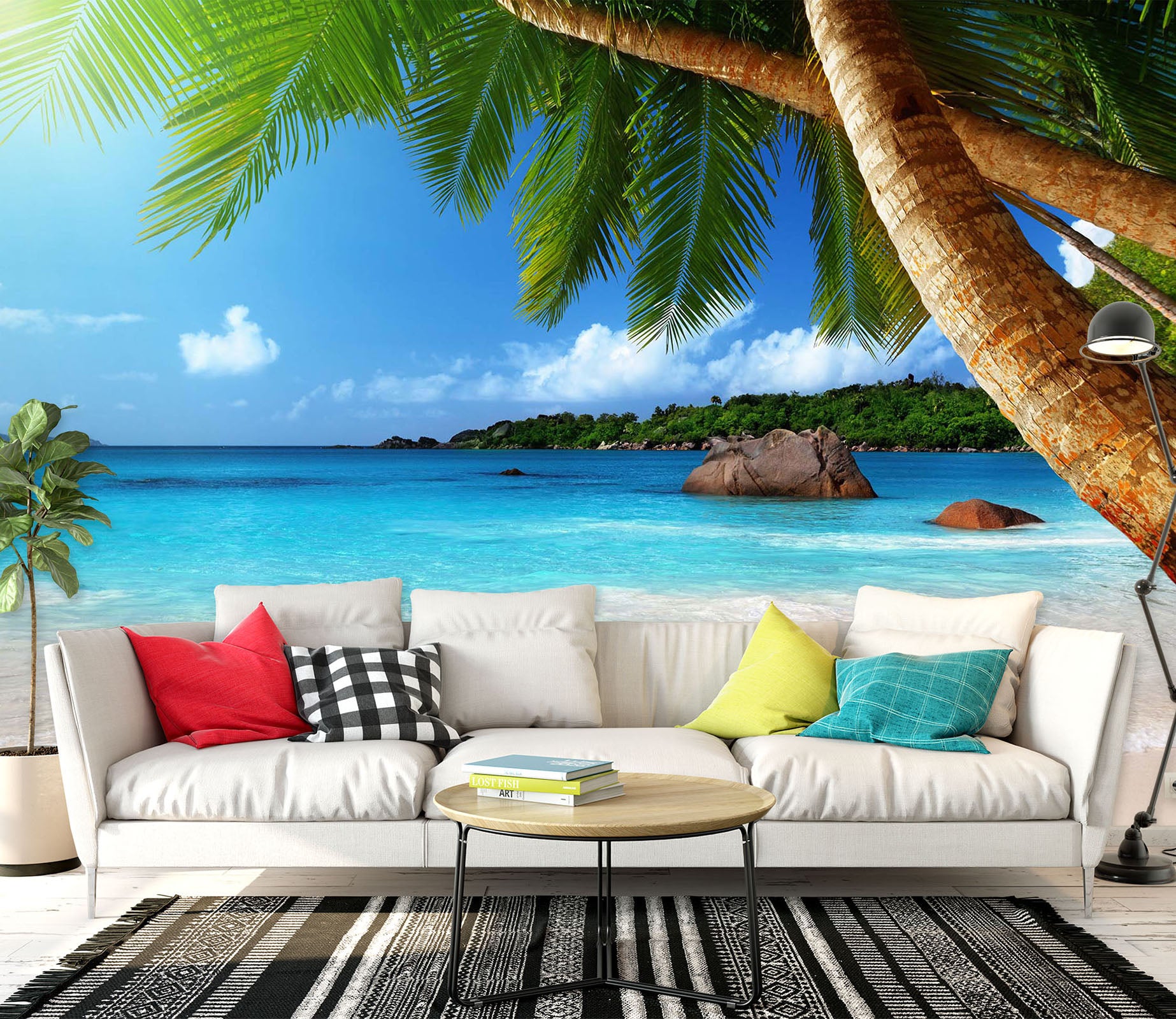 3D Beach Sea 2010 Wall Murals