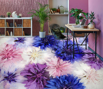3D Colored Cornflowers 327 Floor Mural  Wallpaper Murals Rug & Mat Print Epoxy waterproof bath floor