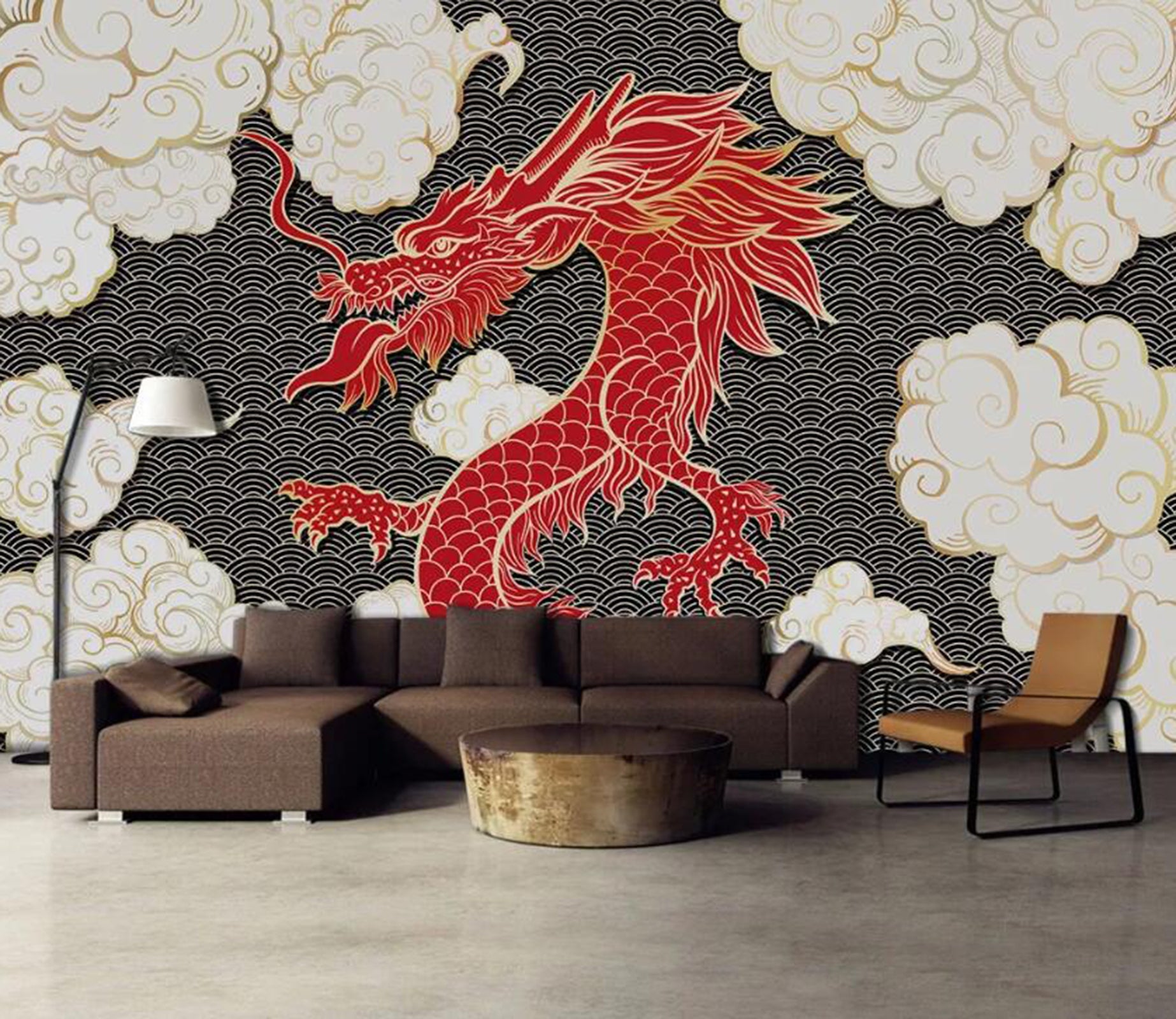 3D Red Dragon WC73 Wall Murals Wallpaper AJ Wallpaper 2 