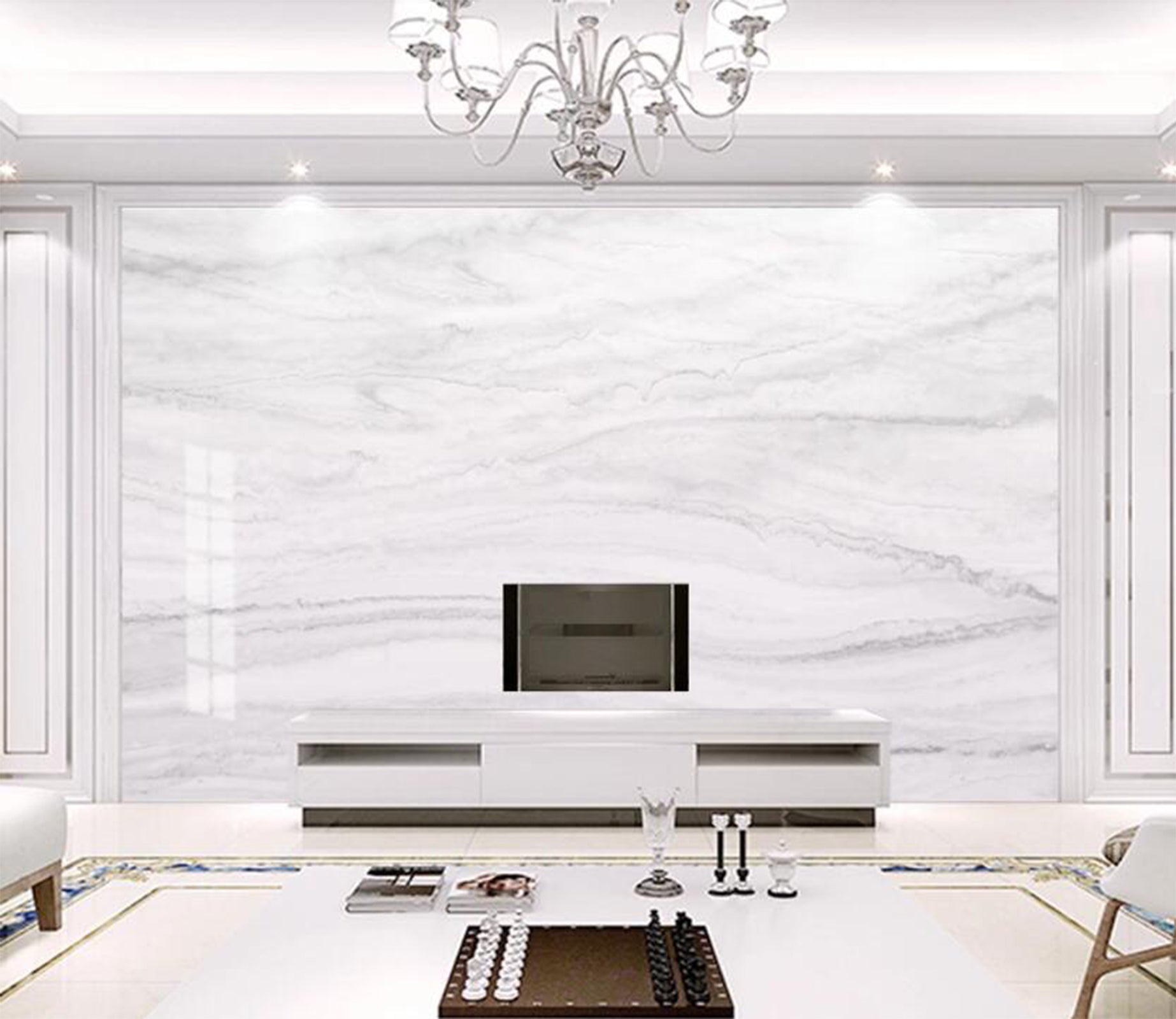 3D White Aesthetic Texture 2258 Wall Murals