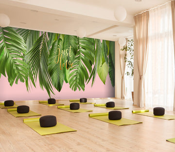 3D Green Leaves 091 Wall Murals