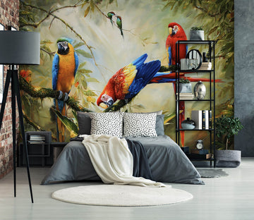3D Parrot Bird 1503 Wall Murals
