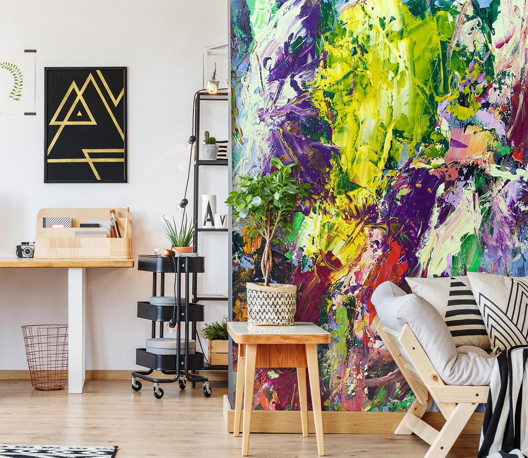 3D Color Art 281 Allan P. Friedlander Wall Mural Wall Murals