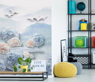 3D Blue Forest 1803 Wall Murals