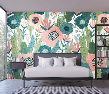 3D Vigorously Blooming Plants And Flowers 2294 Wall Murals