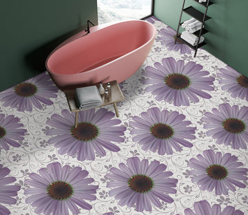3D Purple Chrysanthemum 795 Floor Mural  Wallpaper Murals Rug & Mat Print Epoxy waterproof bath floor