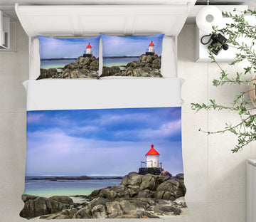 3D Lighthouse Stone 088 Marco Carmassi Bedding Bed Pillowcases Quilt
