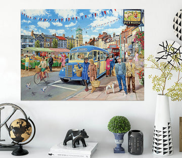 3D Country Bus Terminus 026 Trevor Mitchell Wall Sticker