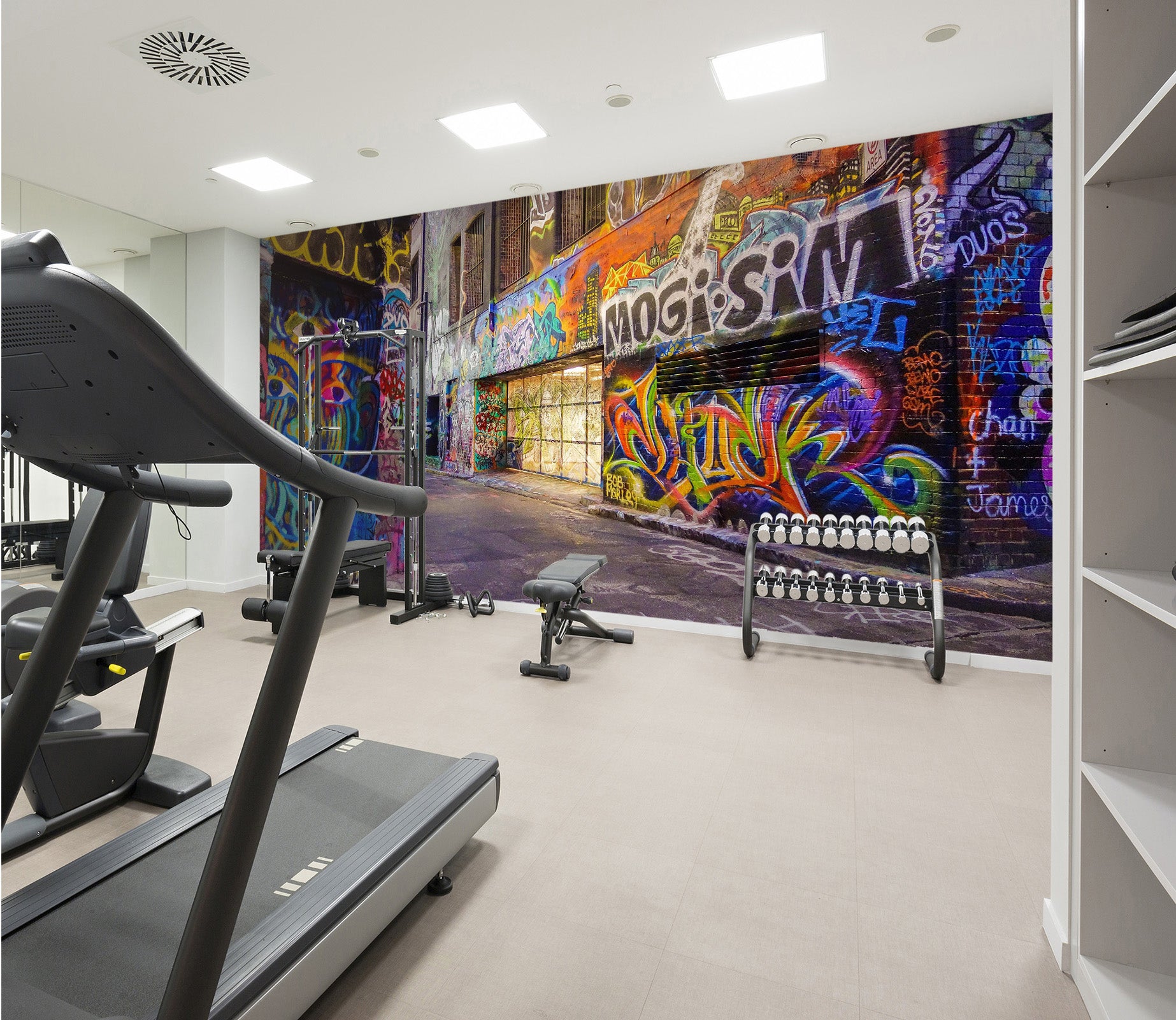 3D Music Doodle 210 Wall Murals