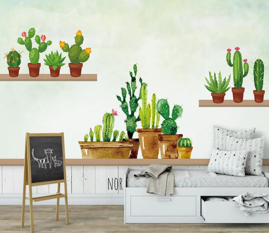3D Cactus Display Stand 964 Wall Murals