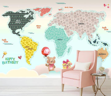 3D Lovely Map WC39 Wall Murals Wallpaper AJ Wallpaper 2 