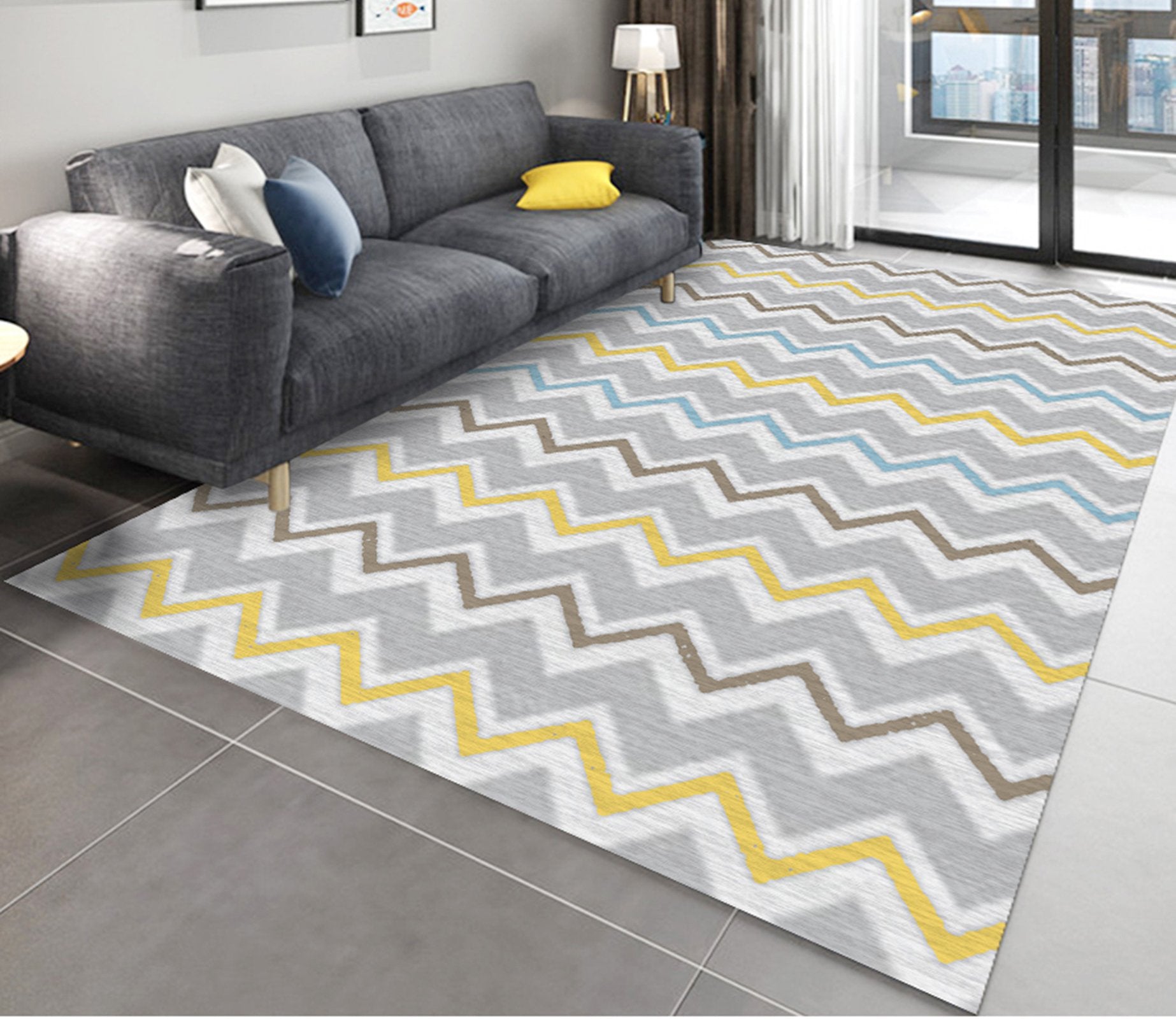 3D Color Pattern WG271 Non Slip Rug Mat Mat AJ Creativity Home 