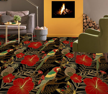 3D Gorgeous Parrots 1248 Floor Mural  Wallpaper Murals Self-Adhesive Removable Print Epoxy