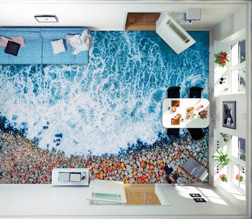 3D Colored Little Stones 470 Floor Mural  Wallpaper Murals Rug & Mat Print Epoxy waterproof bath floor