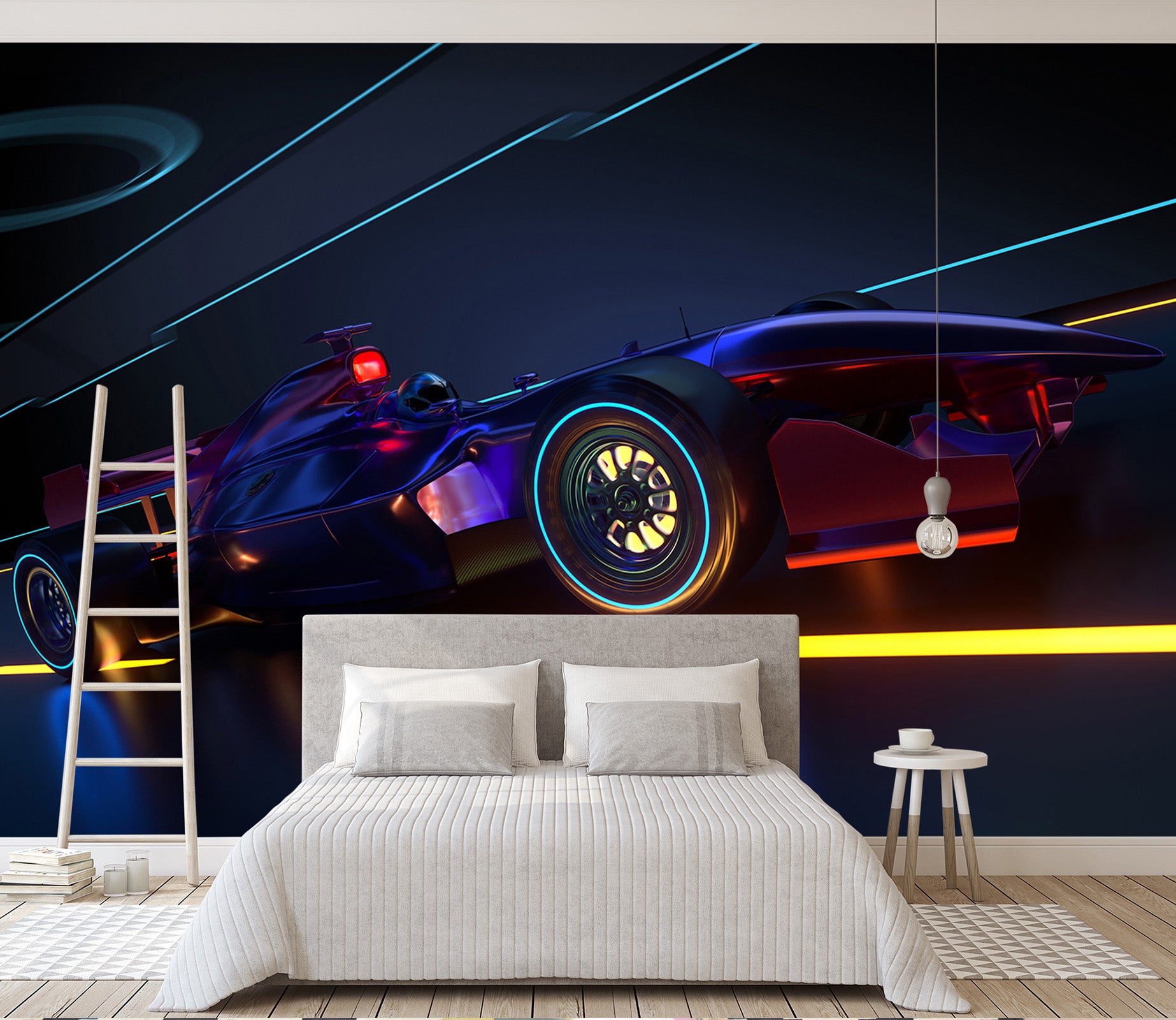 3D Colorful Wheel 391 Vehicle Wall Murals