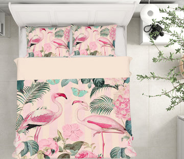 3D Pink Flamingo 2115 Andrea haase Bedding Bed Pillowcases Quilt