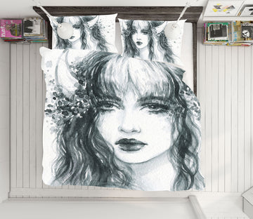 3D Pattern Woman 060 Bed Pillowcases Quilt