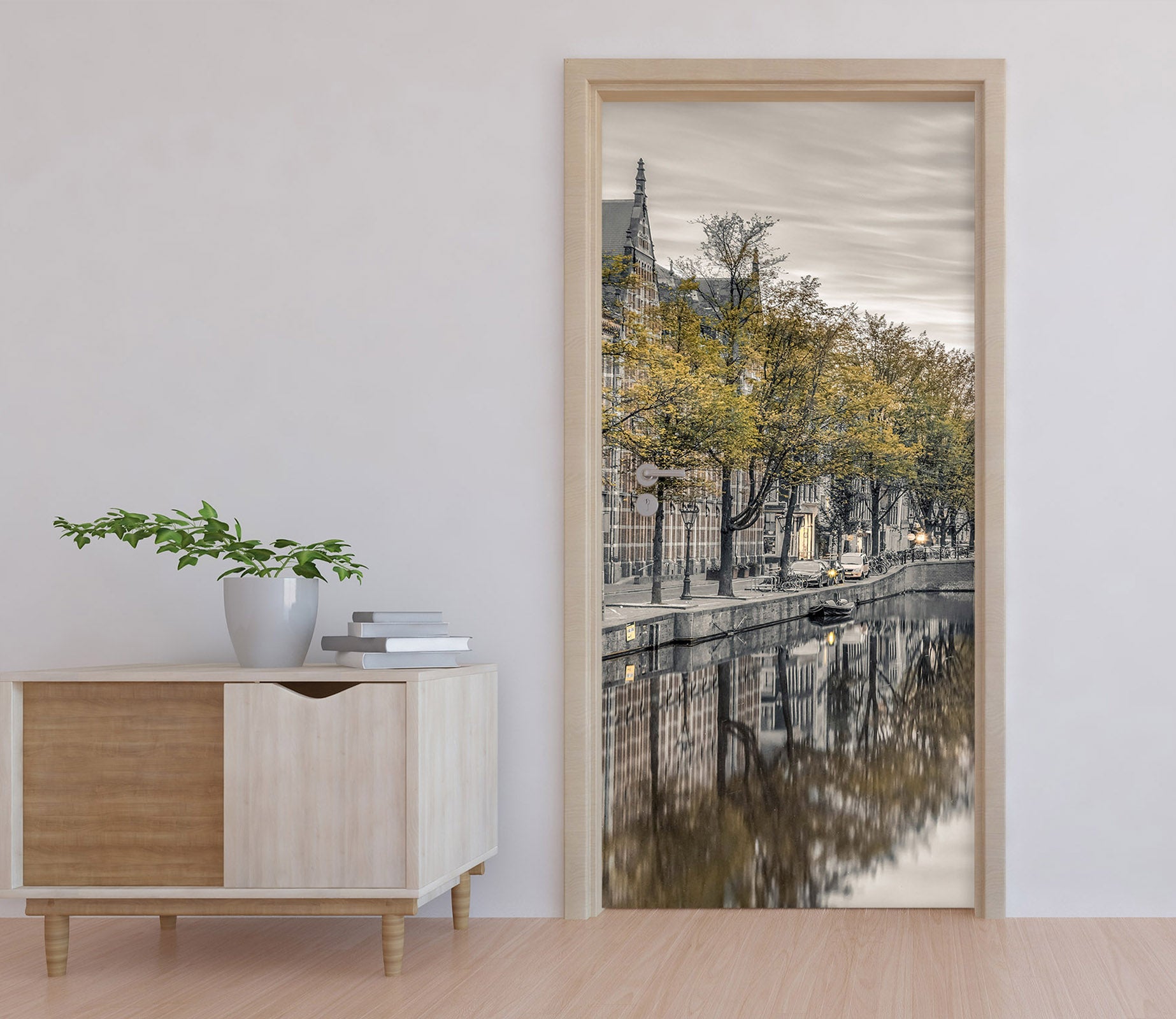 3D Trees Riverside 106170 Assaf Frank Door Mural