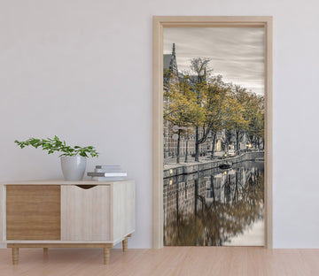 3D Trees Riverside 106170 Assaf Frank Door Mural