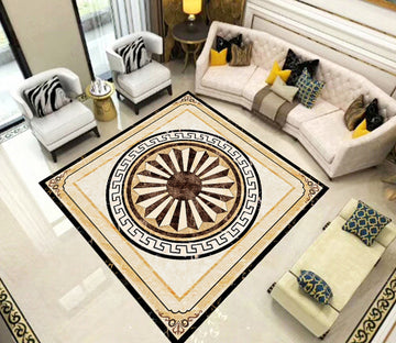 3D Black Round WG631 Floor Mural Wallpaper AJ Wallpaper 2 