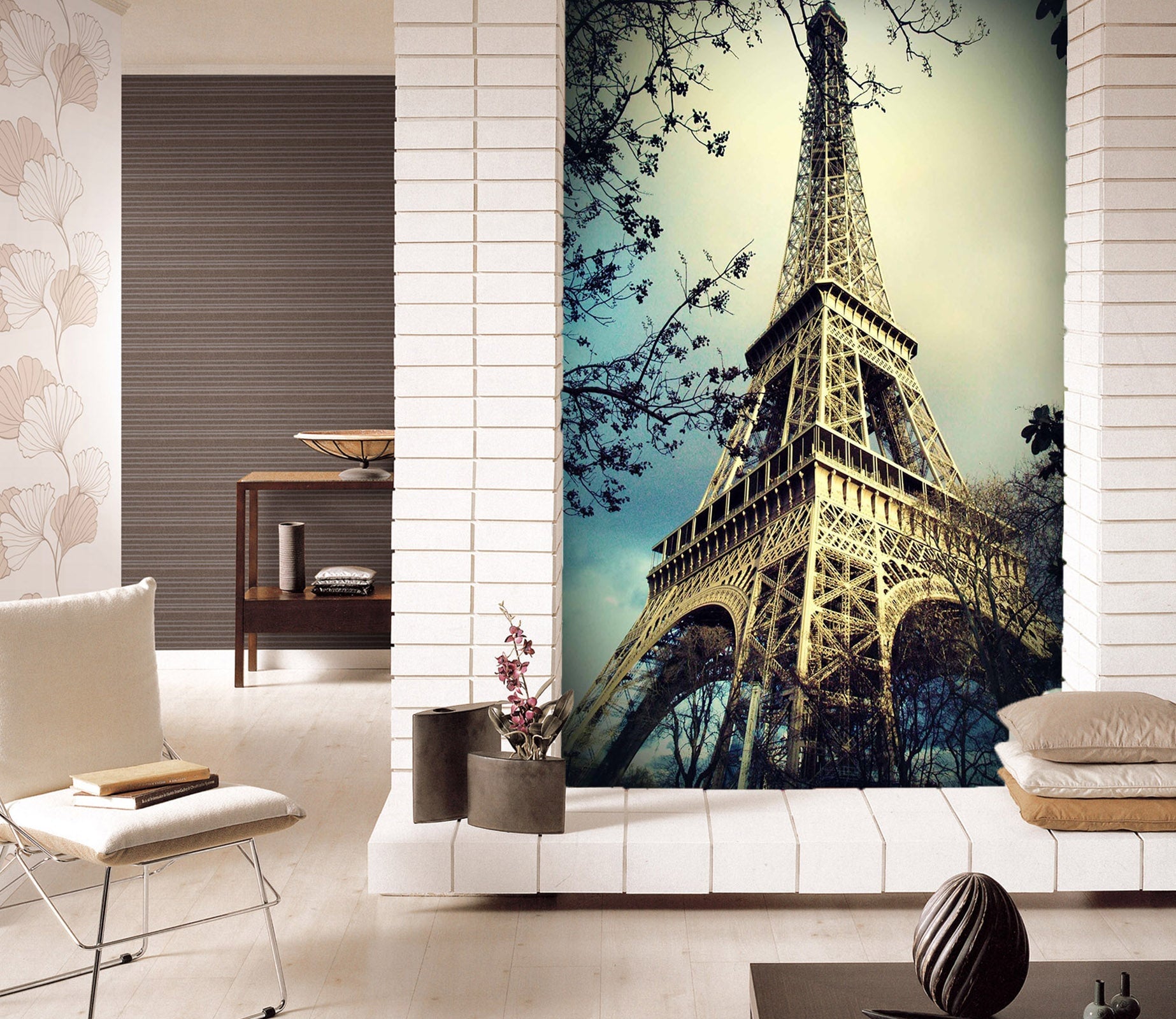 3D Eiffel Tower 105 Wall Murals Wallpaper AJ Wallpaper 