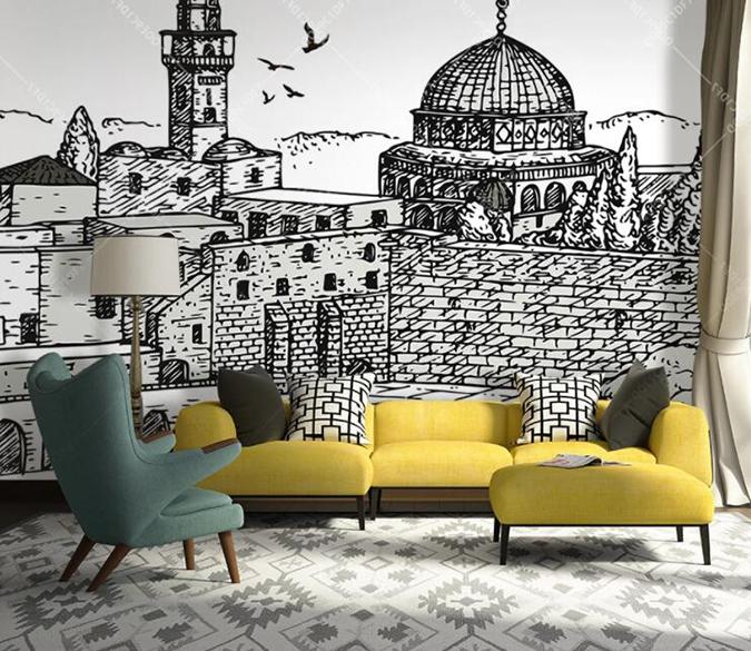 3D Black Castle 398 Wall Murals Wallpaper AJ Wallpaper 2 