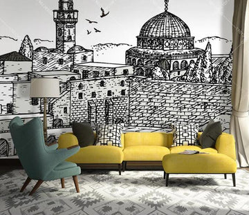 3D Black Castle 398 Wall Murals Wallpaper AJ Wallpaper 2 