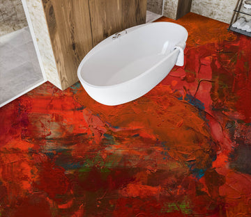 3D Red Pattern 9937 Allan P. Friedlander Floor Mural  Wallpaper Murals Self-Adhesive Removable Print Epoxy