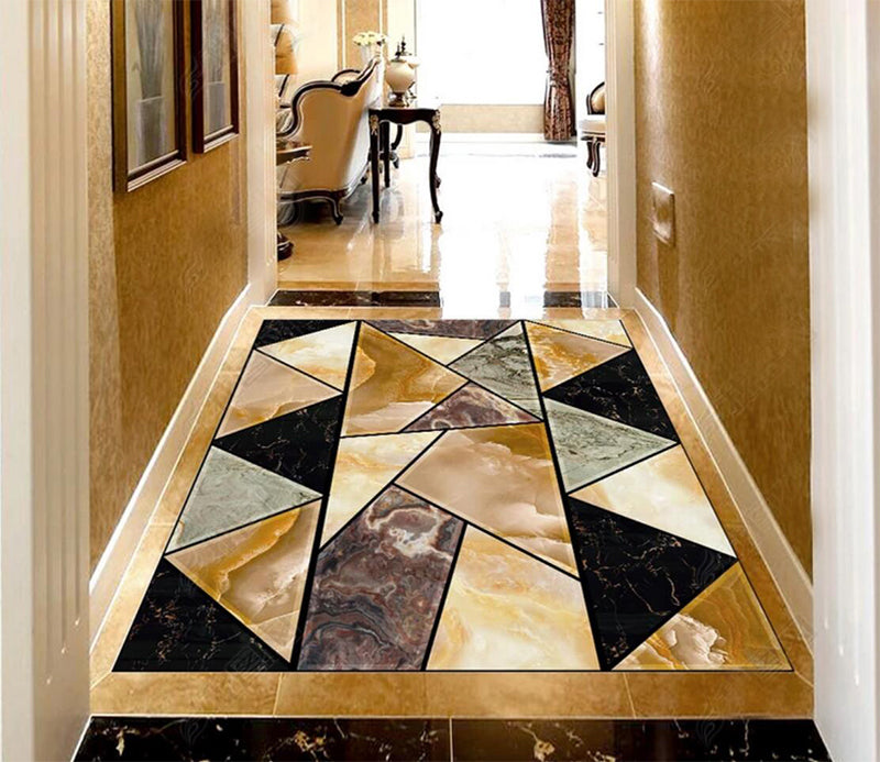 3D Multilateral Color 072 Floor Mural  Self-Adhesive Sticker Bathroom Non-slip Waterproof Flooring Murals