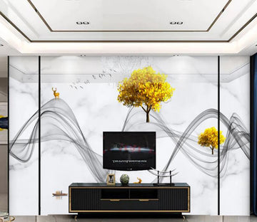 3D Ink Satin Tree 140 Wall Murals