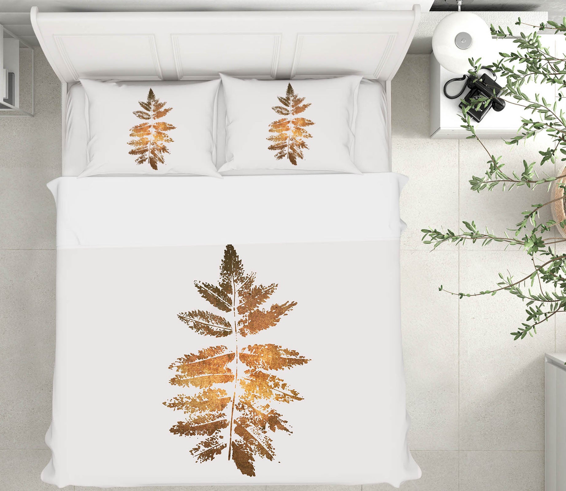 3D Leaf Decoration 193 Boris Draschoff Bedding Bed Pillowcases Quilt