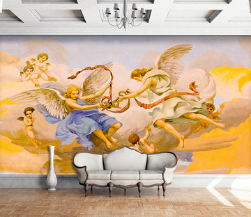 3D Wings Girl 1613 Wall Murals