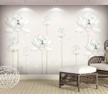 3D White Lotus WC66 Wall Murals Wallpaper AJ Wallpaper 2 