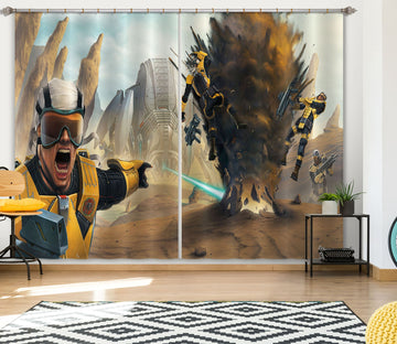3D Battlefield 009 Vincent Hie Curtain Curtains Drapes Wallpaper AJ Wallpaper 