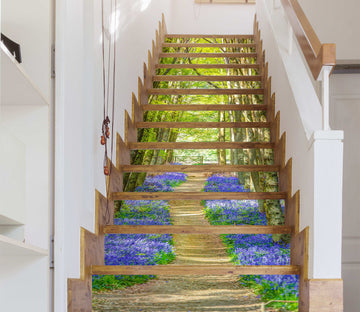 3D Woods Path Flower 10956 Assaf Frank Stair Risers