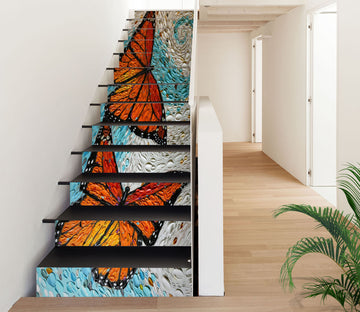 3D Butterfly Painting 96163 Dena Tollefson Stair Risers