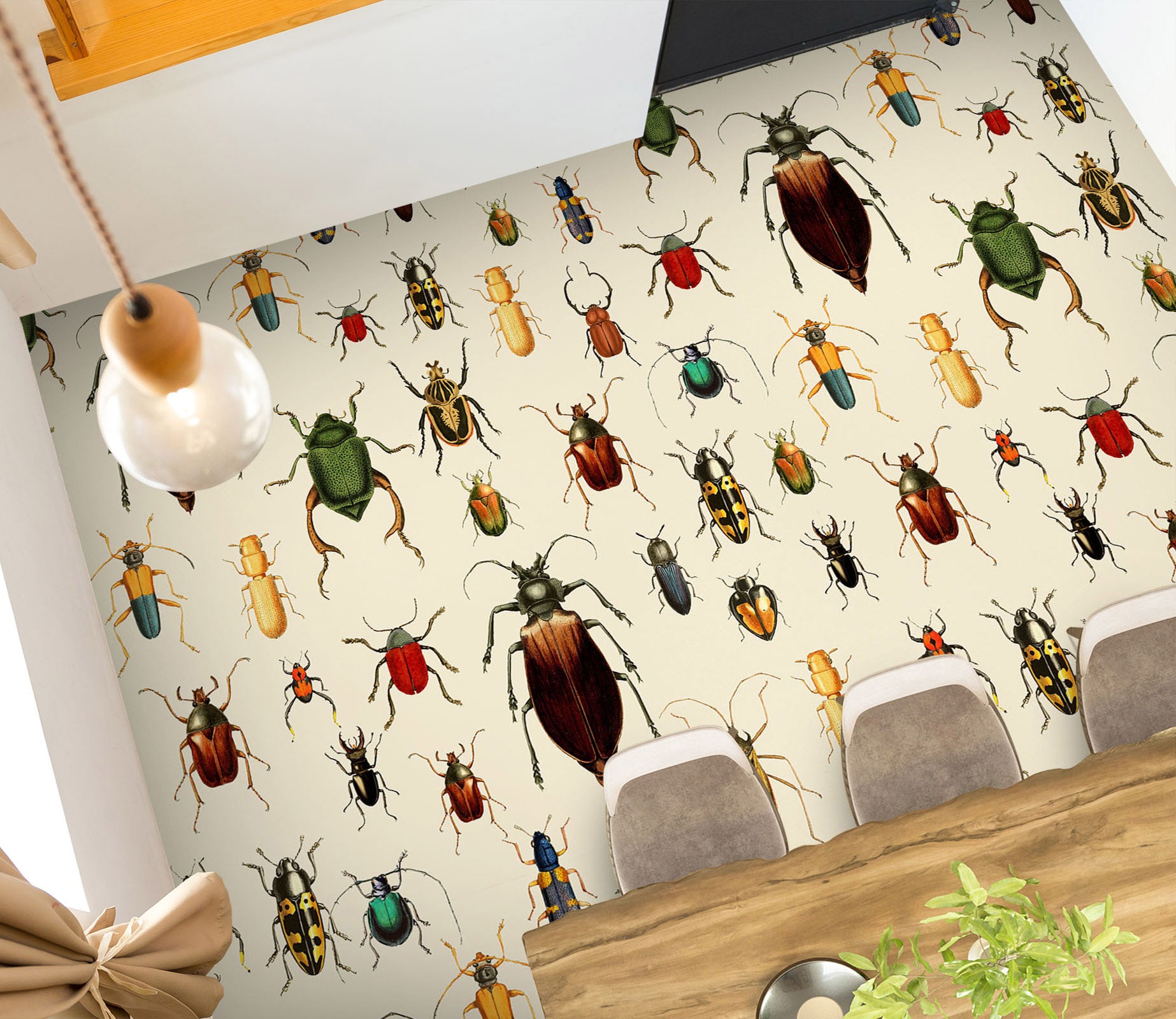 3D Colorful Insects 99224 Uta Naumann Floor Mural  Wallpaper Murals Self-Adhesive Removable Print Epoxy