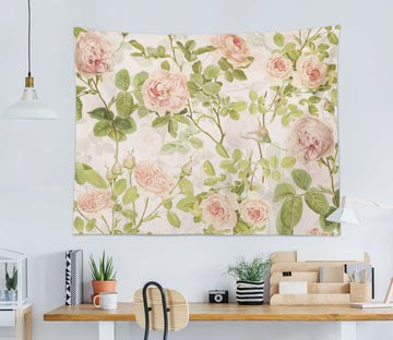 3D Rose Leaves 5313 Uta Naumann Tapestry Hanging Cloth Hang